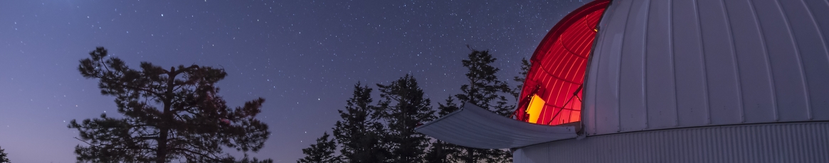 an observatory in night sky