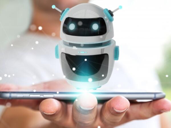 a droid over a phone