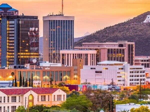 tempe skyline with 'A' mountain