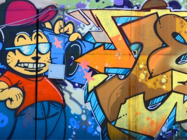 graffiti painted on a wall