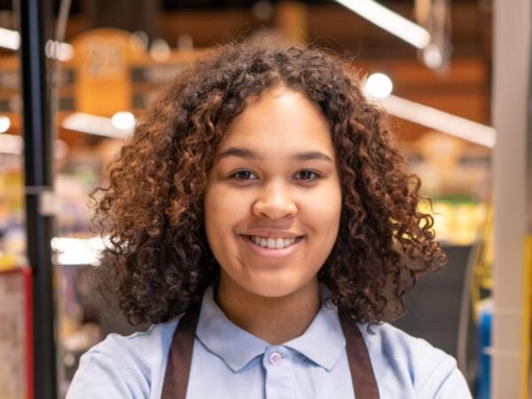 person smiling